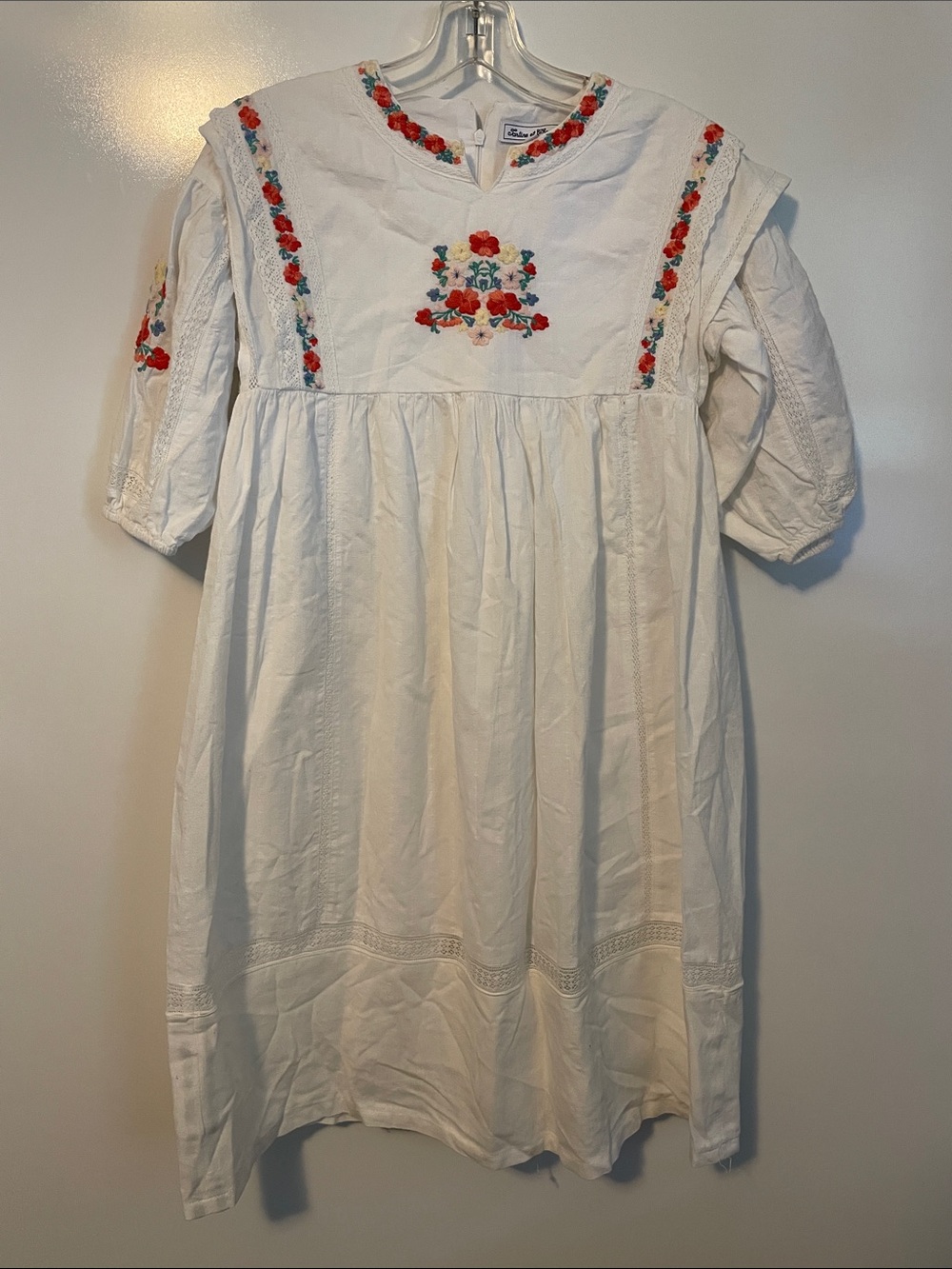Tartine Et Chocolat Girl white floral long dress size 14A